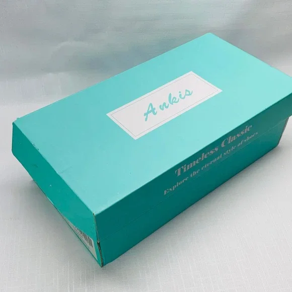 Ankis Women's Tan Suede Square Toe Ankle Strap Block Heel Sandals Size 9 - Picture 13 of 13